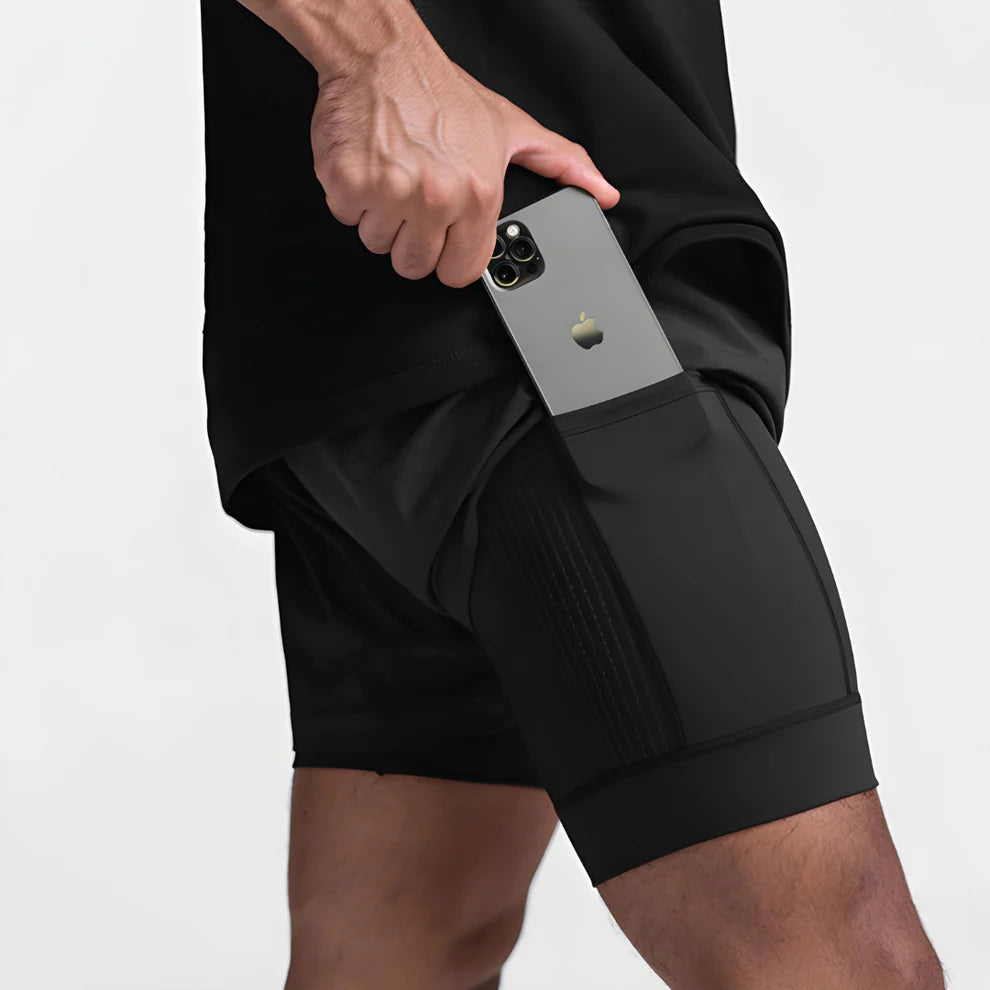 VANGUARD – 2 in 1 Running Shorts