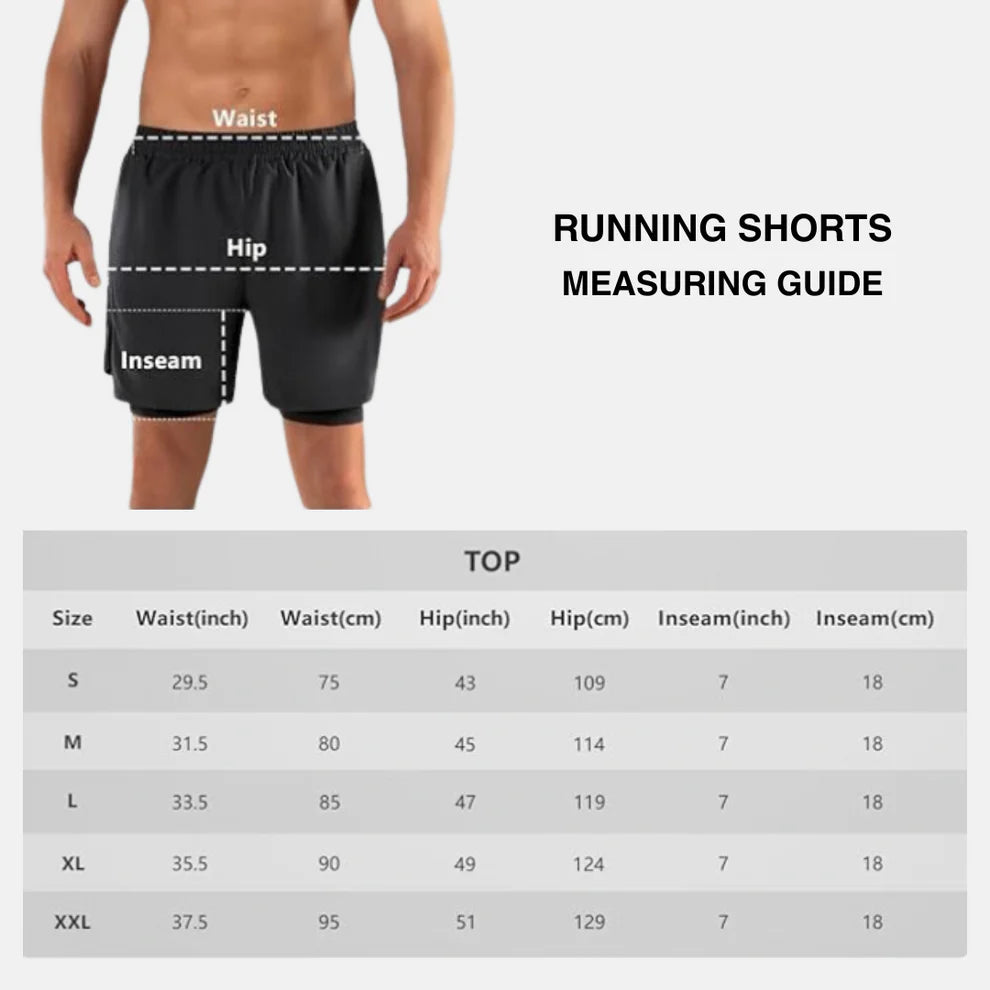 VANGUARD – 2 in 1 Running Shorts