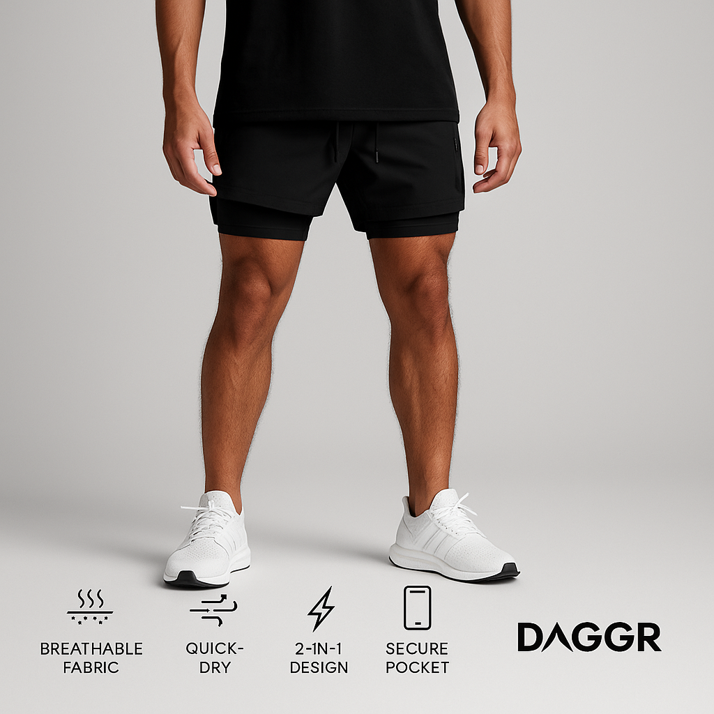 VANGUARD – 2 in 1 Running Shorts